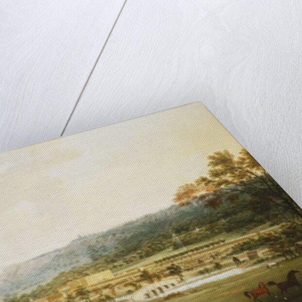 An Extensive View of Chatsworth, Derbyshire from the South-West by Thomas Smith of Derby