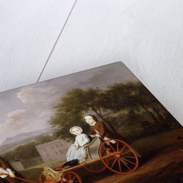 A Group Portrait of Three of the Children of Peter and Mary Du Cane by Arthur Devis