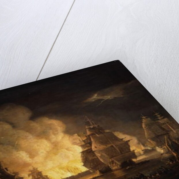 The Battle of Algiers: The Bombardment, 1824 by Thomas Luny