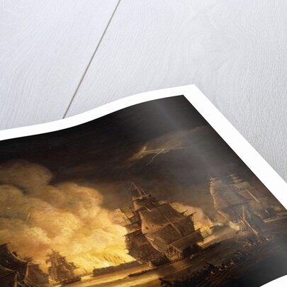 The Battle of Algiers: The Bombardment, 1824 by Thomas Luny