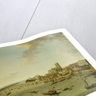 The Thames from the Terrace of Somerset House Looking Towards Westminster, 1750 by Antonio Joli