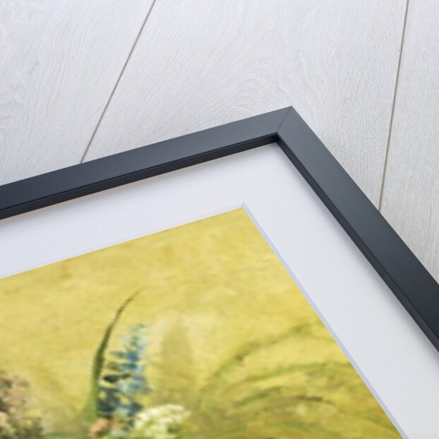 Bouquet of Flowers with a Rustic Wooden Jardiniere by Camille Pissarro