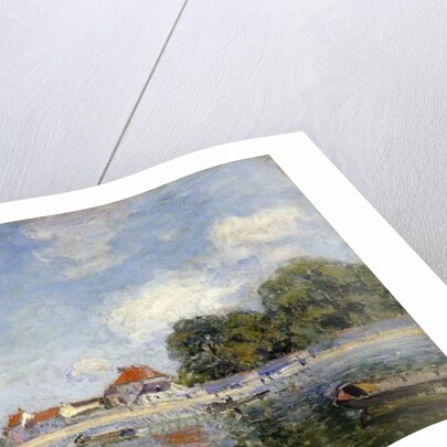 The Weir on the Loing at Saint-Mammes; Le Barrage du Loing a Saint-Mammes, 1885 by Alfred Sisley