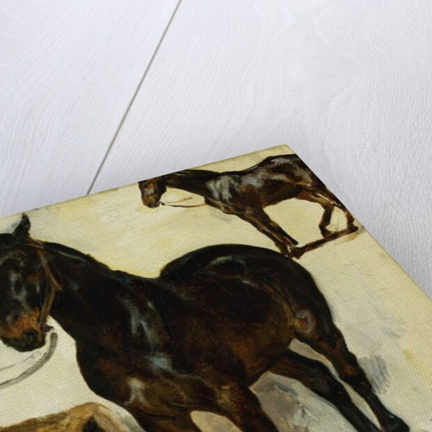 Three Studies of Horses; Trois Etudes de Chevaux, c.1823 by Ferdinand Victor Eugene Delacroix