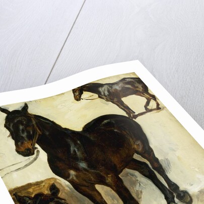 Three Studies of Horses; Trois Etudes de Chevaux, c.1823 by Ferdinand Victor Eugene Delacroix