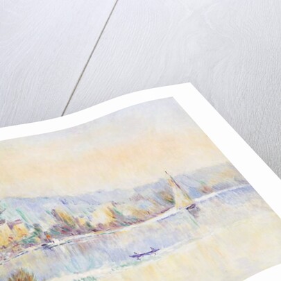 Boats on the Seine; Bateaux sur la Seine by Albert-Charles Lebourg