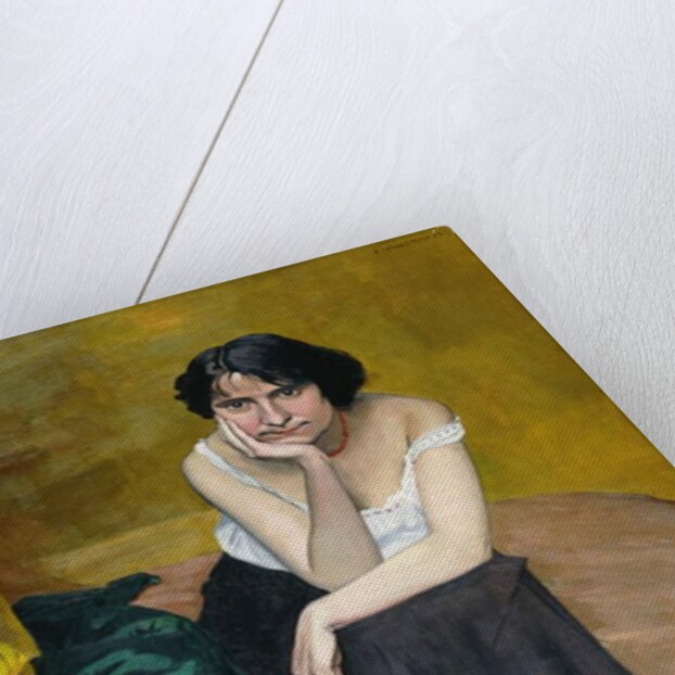 Woman and Guitar; Femme et Guitare, 1913 by Felix Edouard Vallotton