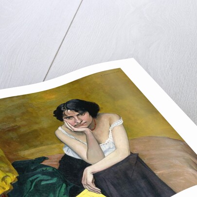 Woman and Guitar; Femme et Guitare, 1913 by Felix Edouard Vallotton