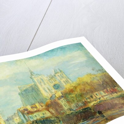 Amiens Cathedral in Autumn Sun; Cathedrale d'Amiens: Effet De Soleil Automne, 1910 by Albert-Charles Lebourg