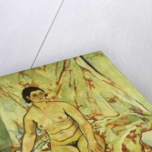 Nude Sat on the Edge of a Bed; Nu Assis sur le Bord d'un Lit, 1929 by Marie Clementine Valadon