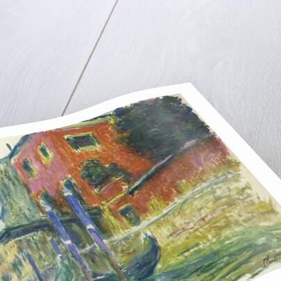 The Red House; La Maison Rouge, 1908 by Claude Monet