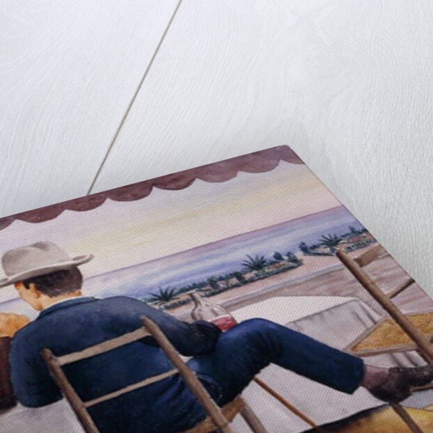 On the Terrace; Auf der Terrasse, 1923 by Georg Schrimpf