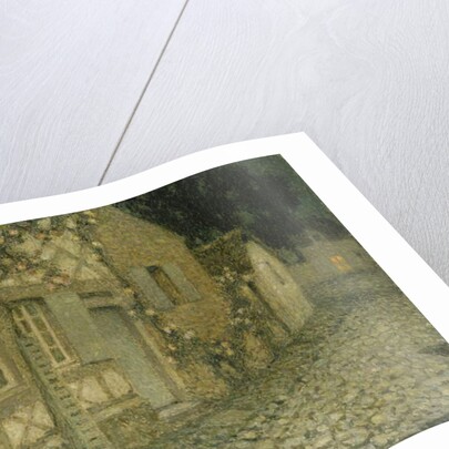 The Gardener's House in the Moonlight, Gerberoy; La Maison du Jardinier au Clair de Lune, Gerberoy, 1926 by Henri Eugene Augustin Le Sidaner