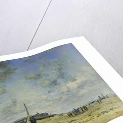 The Beach at Berck; La Plage de Berck, 1878 by Eugene Louis Boudin