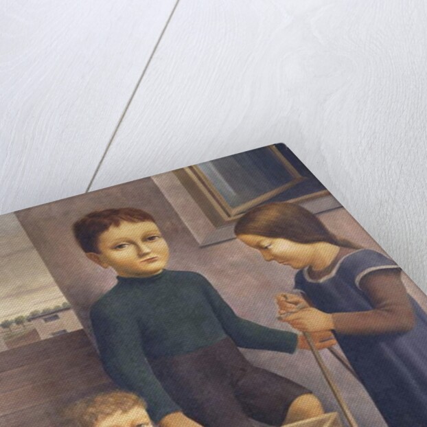 Three Children; Drei Kinder, 1926 by Georg Schrimpf