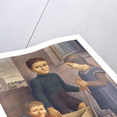 Three Children; Drei Kinder, 1926 by Georg Schrimpf