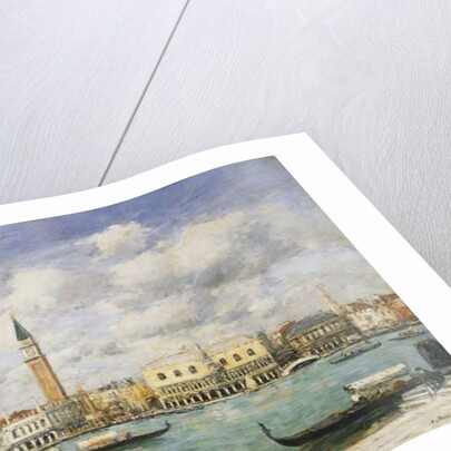 Venice, Campanile, St Mark's View of the Canal from San Giorgio; Venise, Le Campanile, Vue du Canal San Marco prise de San Giorgio, 1895 by Eugene Louis Boudin