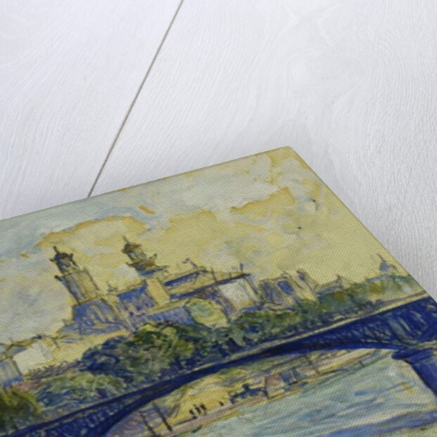 The Seine in front of the Trocadero; La Seine devant Le Trocadero by Henri-Edmond Cross