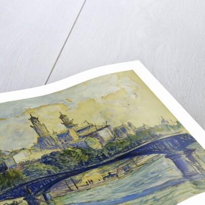 The Seine in front of the Trocadero; La Seine devant Le Trocadero by Henri-Edmond Cross