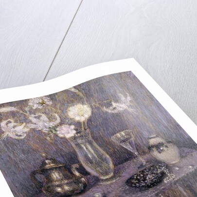 The Table, Gray Harmony; La Table, Harmonie Grise, 1927 by Henri Eugene Augustin Le Sidaner