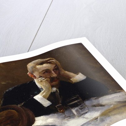 Late Self-Portrait; Spates Selbstbildnis by Carl Schuch