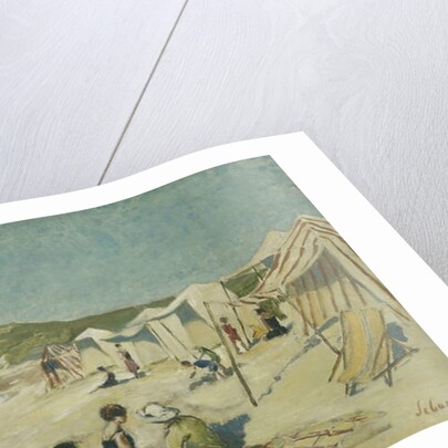 The Beach at Pointe St Gildas; La Plage a la Pointe St Gildas, c.1920 by Henri Lebasque