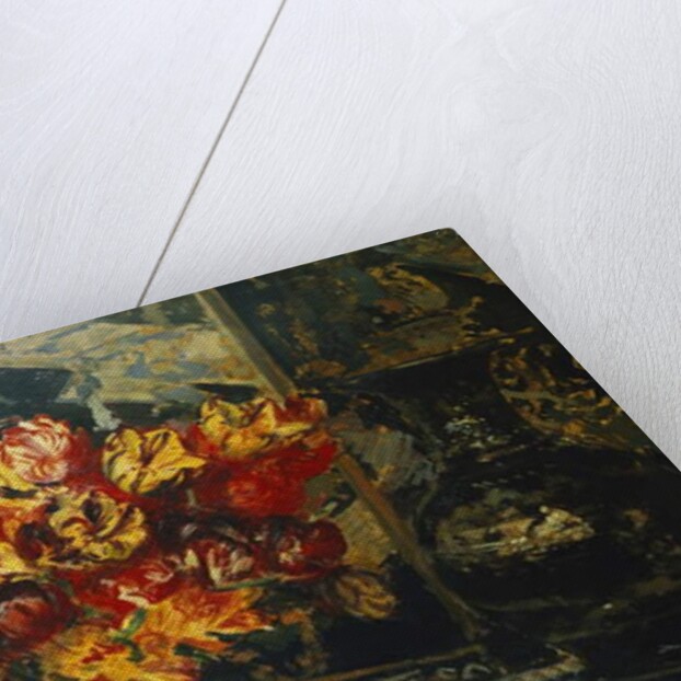 Bunch of Tulips and a Screen; Bouquet de Tulipes au Paravent, by Jacques-Emile Blanche