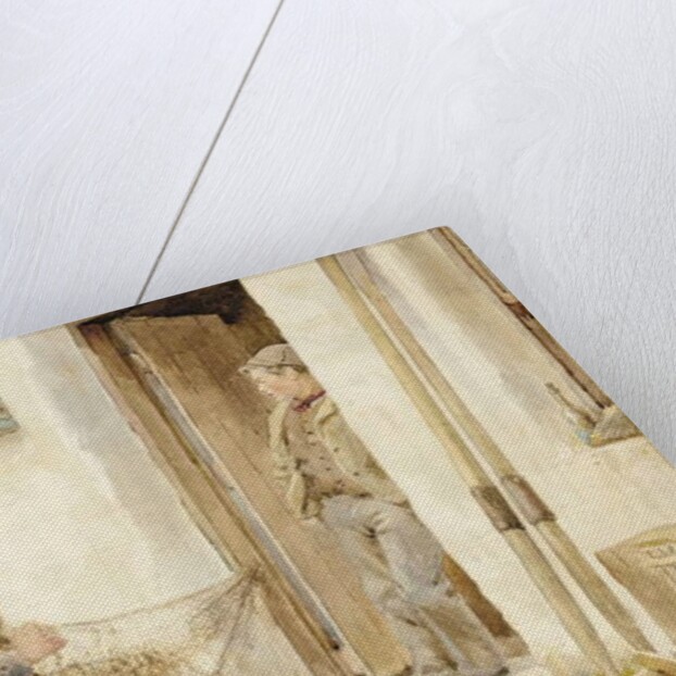 Mending the Nets, Skye, 1891 by Robert E. Groves