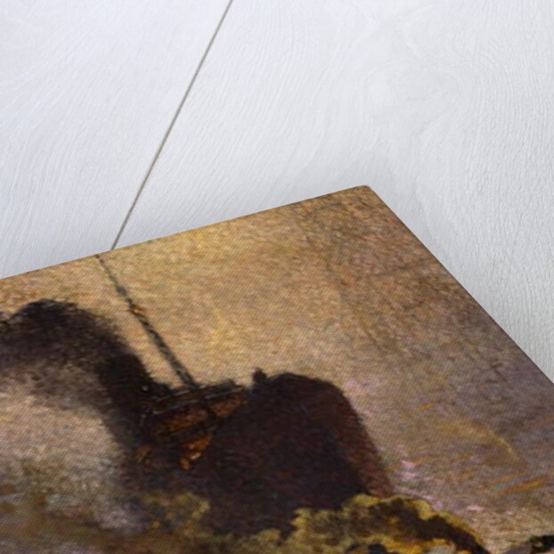 In Tow on the Thames in the Fog; Escorte sur la Tamise dans le Brouillard - Op Sleeptouw Genomen op de Theems, 1918 by Emile Claus