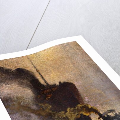 In Tow on the Thames in the Fog; Escorte sur la Tamise dans le Brouillard - Op Sleeptouw Genomen op de Theems, 1918 by Emile Claus