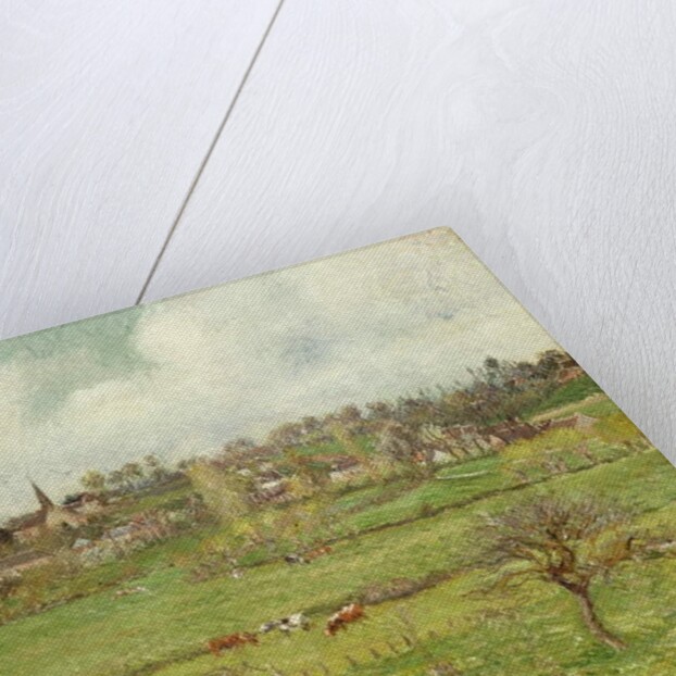 View of Bazincourt; Vue de Bazincourt, 1884 by Camille Pissarro