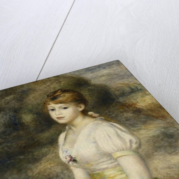 Young Girl Carrying a Basket of Flowers; Jeune Fille Portant une Corbeille de Fleurs, 1888 by Pierre Auguste Renoir