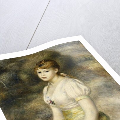 Young Girl Carrying a Basket of Flowers; Jeune Fille Portant une Corbeille de Fleurs, 1888 by Pierre Auguste Renoir