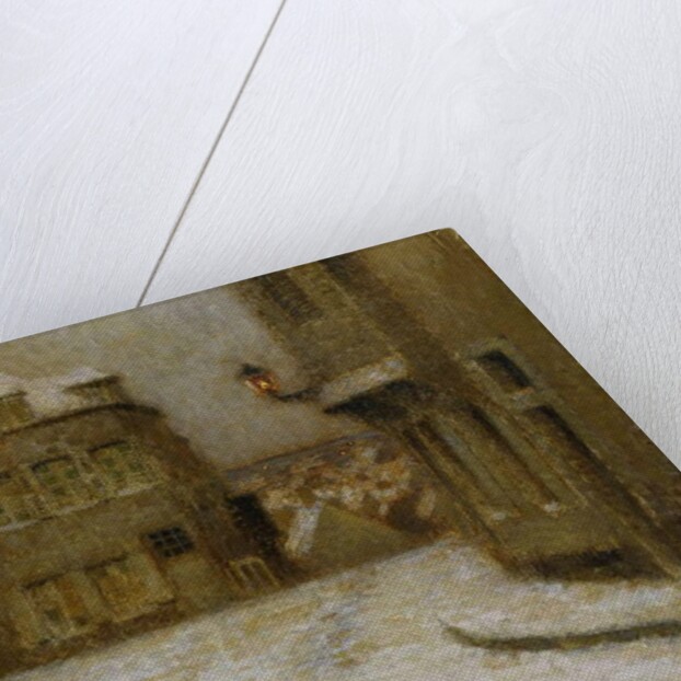 Neige, Montmartre by Henri Eugene Augustin Le Sidaner