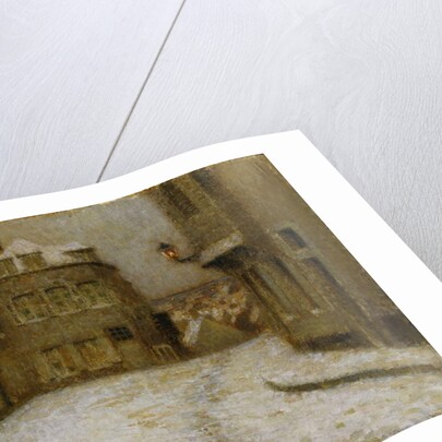 Neige, Montmartre by Henri Eugene Augustin Le Sidaner