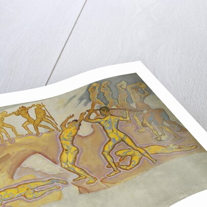 Clash of the Titans; Kampf der Titanen, c.1913-1915 by Koloman Moser