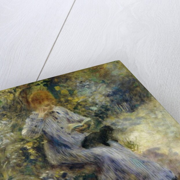 Woman and Black Dog; Femme au Chien Noir, 1874 by Pierre Auguste Renoir