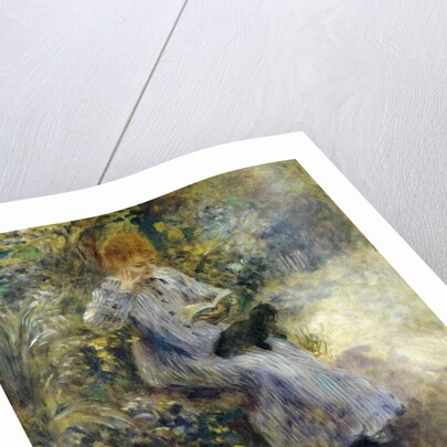 Woman and Black Dog; Femme au Chien Noir, 1874 by Pierre Auguste Renoir