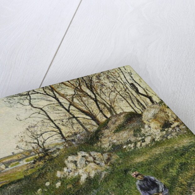 The Cabbage Pickers, Pontoise; Les Carrieres du Chou, Pontoise, 1882 by Camille Pissarro