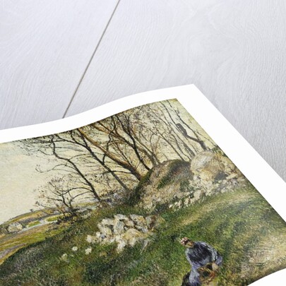 The Cabbage Pickers, Pontoise; Les Carrieres du Chou, Pontoise, 1882 by Camille Pissarro