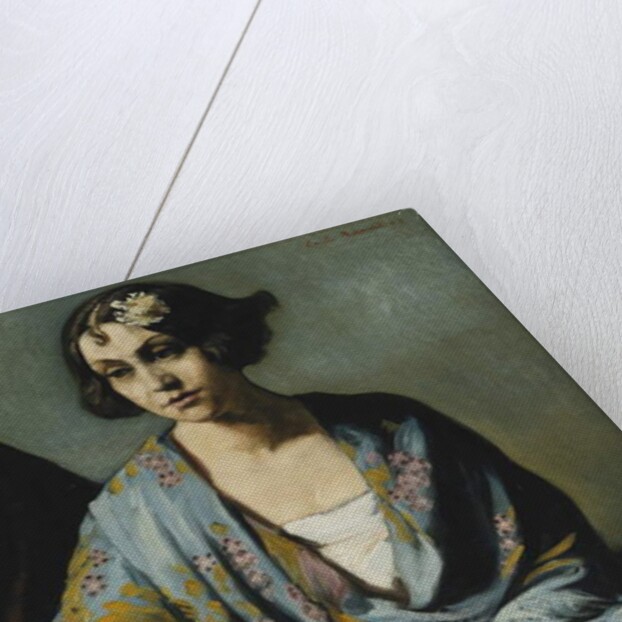 Portrait of a Young Woman Leaning on Her Elbow; Portrait de Jeune Fille Accoudee, 1928 by Emile Bernard