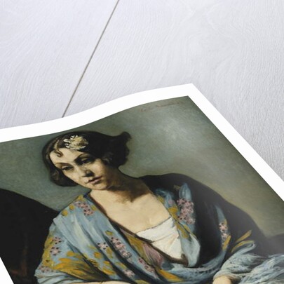 Portrait of a Young Woman Leaning on Her Elbow; Portrait de Jeune Fille Accoudee, 1928 by Emile Bernard