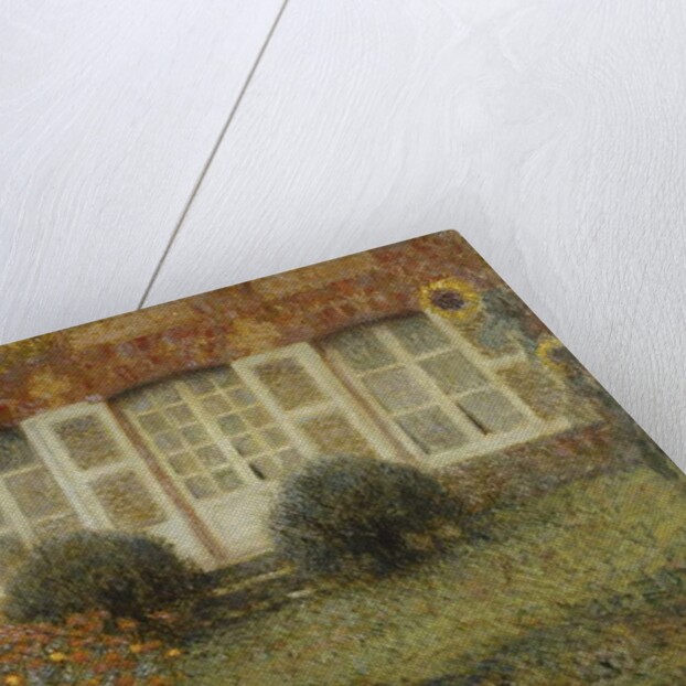 Pavilion House with Sunflowers; Le Pavillon aux Tournesols by Henri Eugene Augustin Le Sidaner