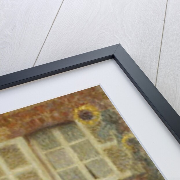 Pavilion House with Sunflowers; Le Pavillon aux Tournesols by Henri Eugene Augustin Le Sidaner