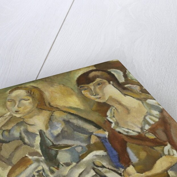 Young Women at a Table; Jeunes Filles Attablees, c.1915-1919 by Jules Pascin