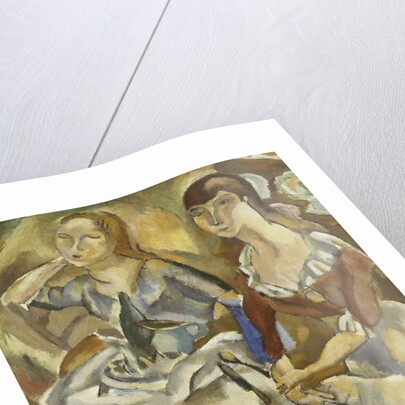 Young Women at a Table; Jeunes Filles Attablees, c.1915-1919 by Jules Pascin