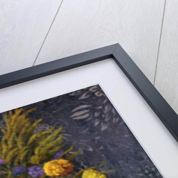 French Marigold, Purple Daisies and Golden Sheaves; Oeillets d'Inde, Marguerites Violettes et Gerbs d'Or, 1925 by Felix Edouard Vallotton