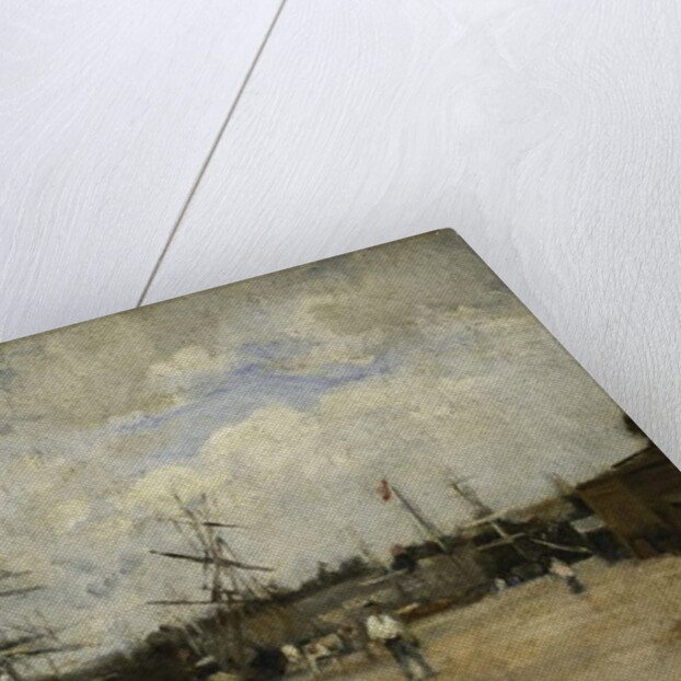 The Port of Rouen; Le Port de Rouen by Stanislas Victor Edouard Lepine