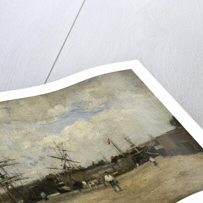 The Port of Rouen; Le Port de Rouen by Stanislas Victor Edouard Lepine