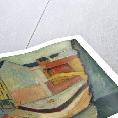 Unsere Strasse mit Reitbahn, Bonn, 1913 by August Macke